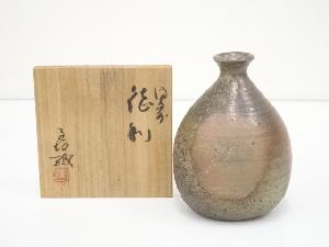 備前焼　浦上善次造　徳利（共箱）